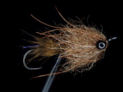 Brown Nano Intruder fly for micro skagit and Trout Spey