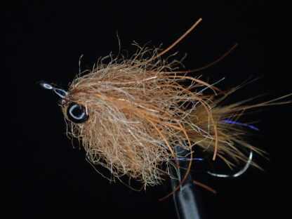 Brown Nano Intruder fly for micro skagit and Trout Spey