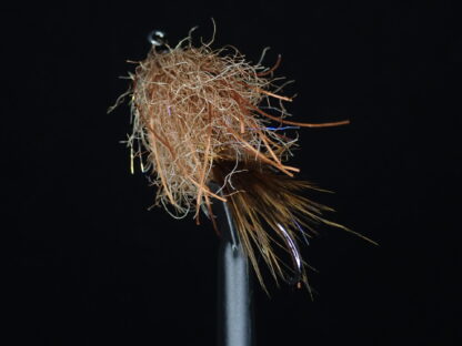 Brown Nano Intruder fly for micro skagit and Trout Spey