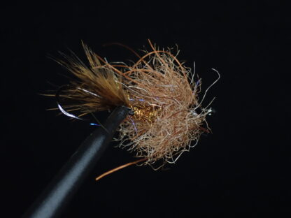 Brown Nano Intruder fly for micro skagit and Trout Spey