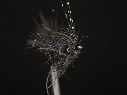 Black Nano Intruder fly for Micro Skagit and micro spey