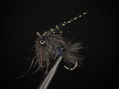 Black Nano Intruder fly for Micro Skagit and micro spey